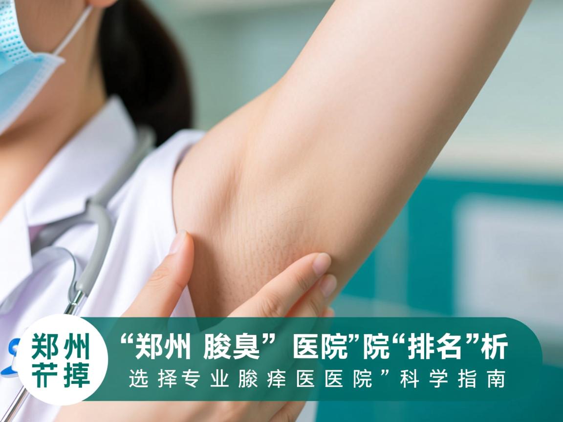 郑州腋臭医院排名解析，选择专业腋臭医院的科学指南