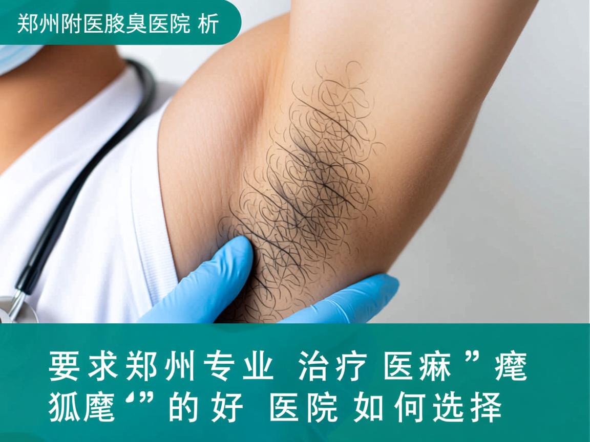 郑州附医腋臭医院解析，郑州专业治疗狐臭的好医院如何选择
