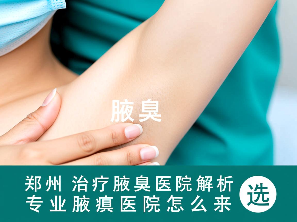 郑州治疗腋臭医院解析，专业腋臭医院怎么选