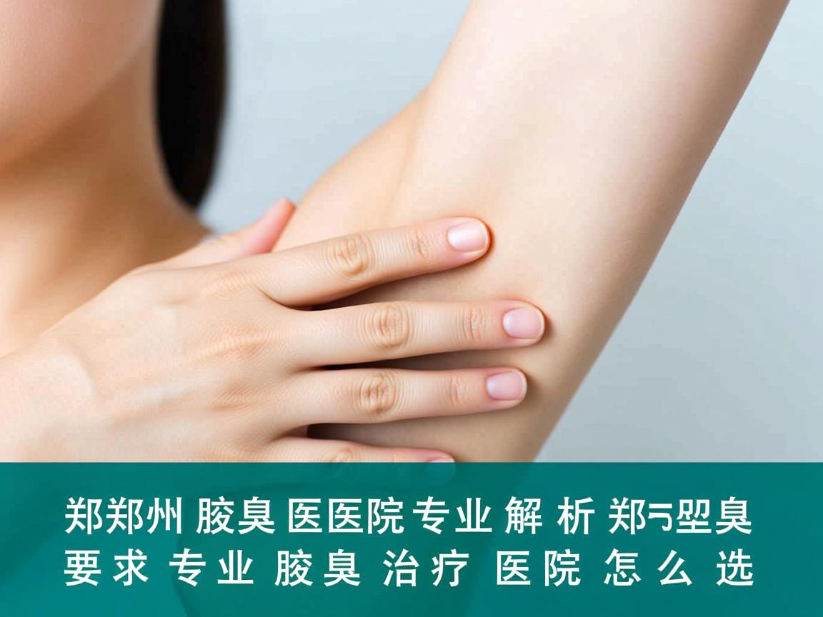 郑州腋臭医院专业解析，郑州专业腋臭治疗医院怎么选