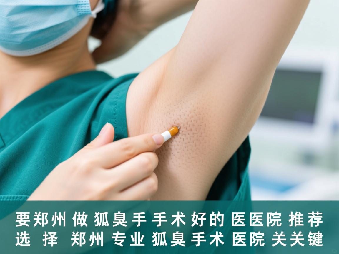 郑州做狐臭手术好的医院推荐，选择郑州专业狐臭手术医院的关键