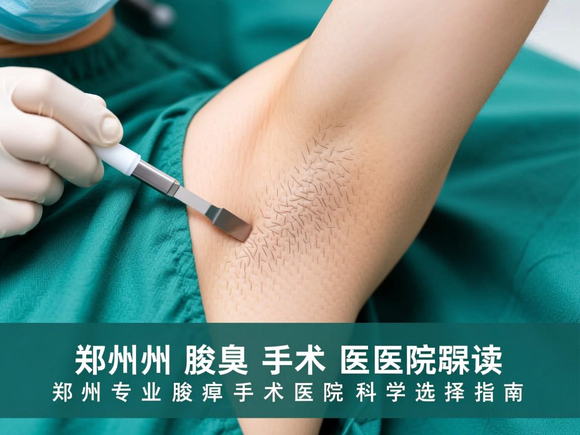 郑州腋臭手术医院解读，郑州专业腋臭手术医院的科学选择指南