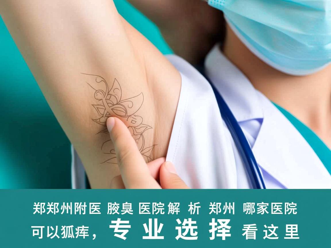 郑州附医腋臭医院解析，郑州哪家医院可以开狐臭，专业选择看这里