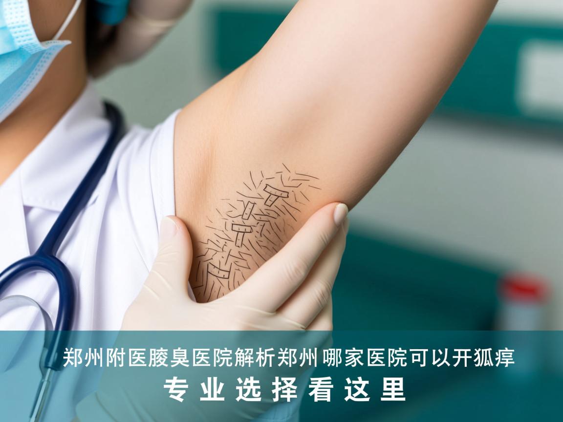 郑州附医腋臭医院解析，郑州哪家医院可以开狐臭，专业选择看这里
