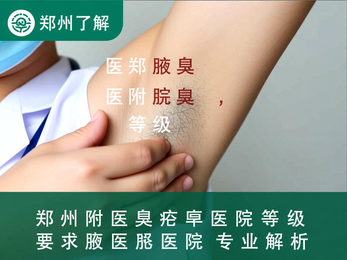 了解郑州附医腋臭医院等级，郑州附医腋臭医院专业解析