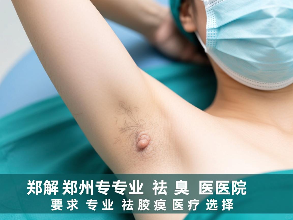 郑州专业祛腋臭医院解析，专业祛腋臭的医疗选择