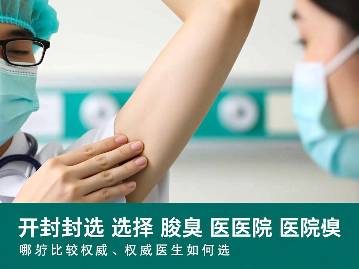 开封选择腋臭医院，哪位医生比较权威，权威医生如何选