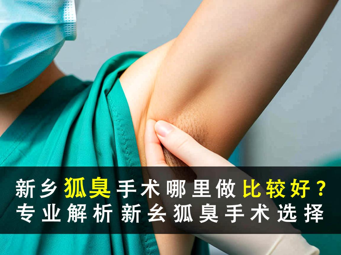 新乡狐臭手术哪里做比较好？专业解析新乡狐臭手术选择