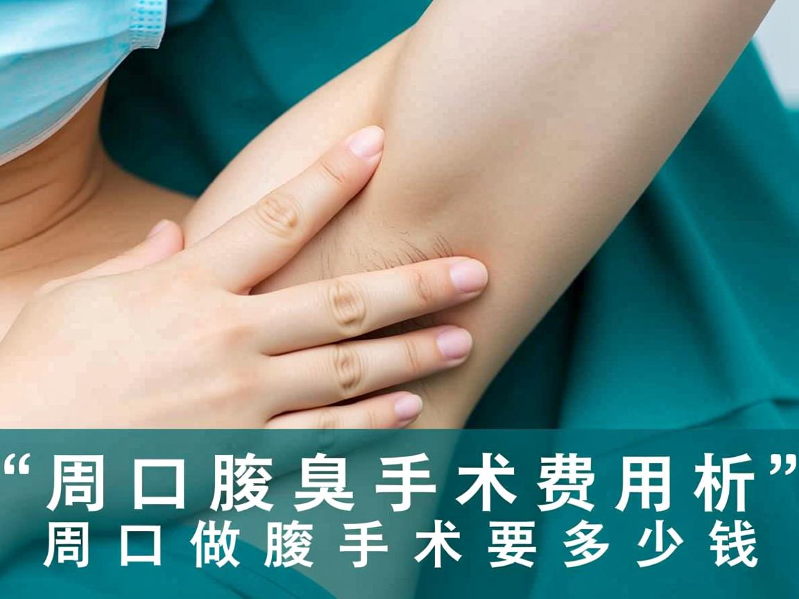 周口腋臭手术费用解析，周口做腋臭手术要多少钱