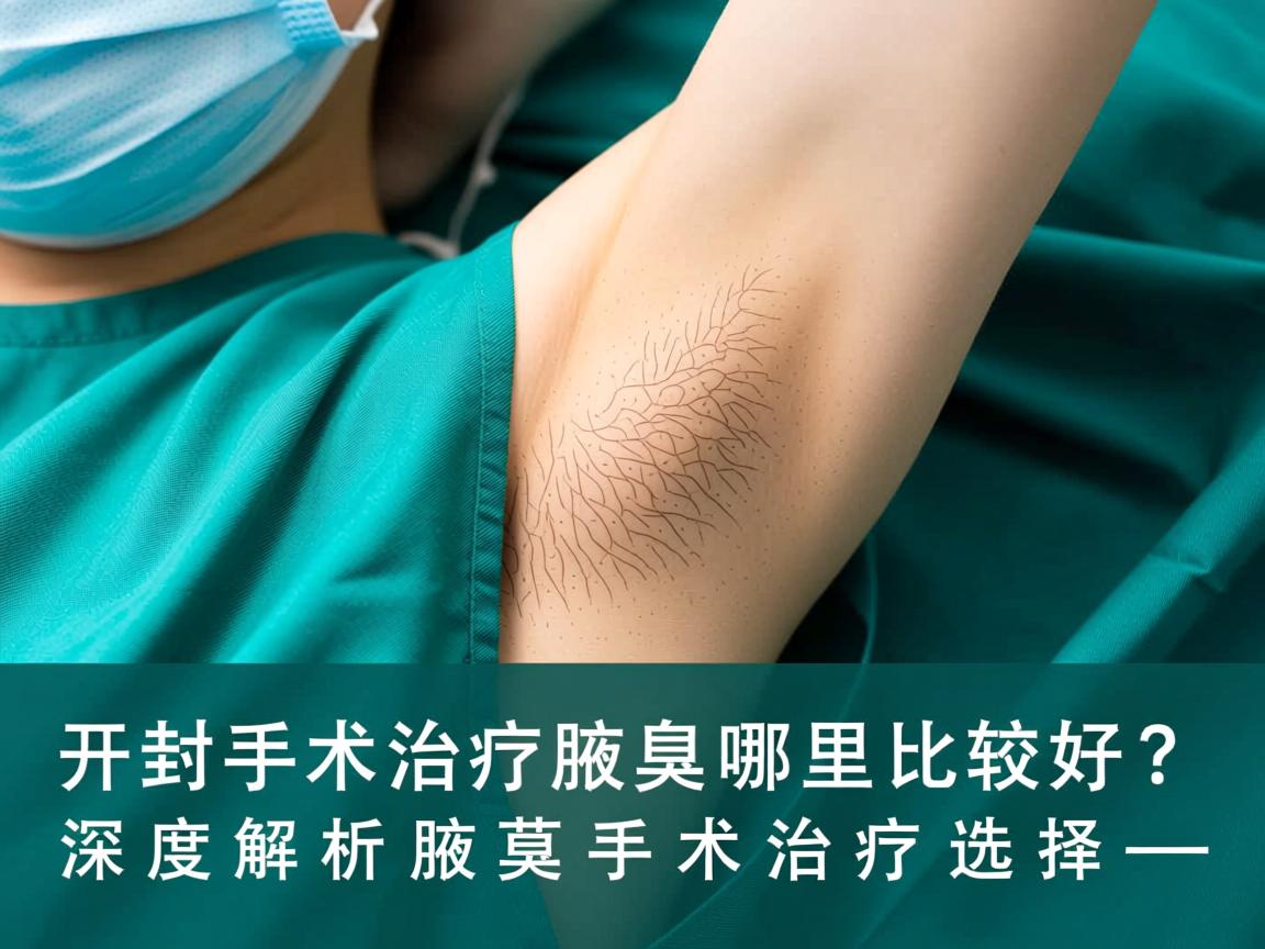 开封手术治疗腋臭哪里比较好？深度解析腋臭手术治疗选择