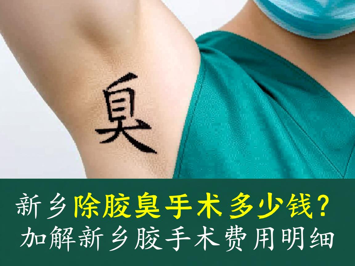 新乡除腋臭手术多少钱？解析新乡腋臭手术费用明细