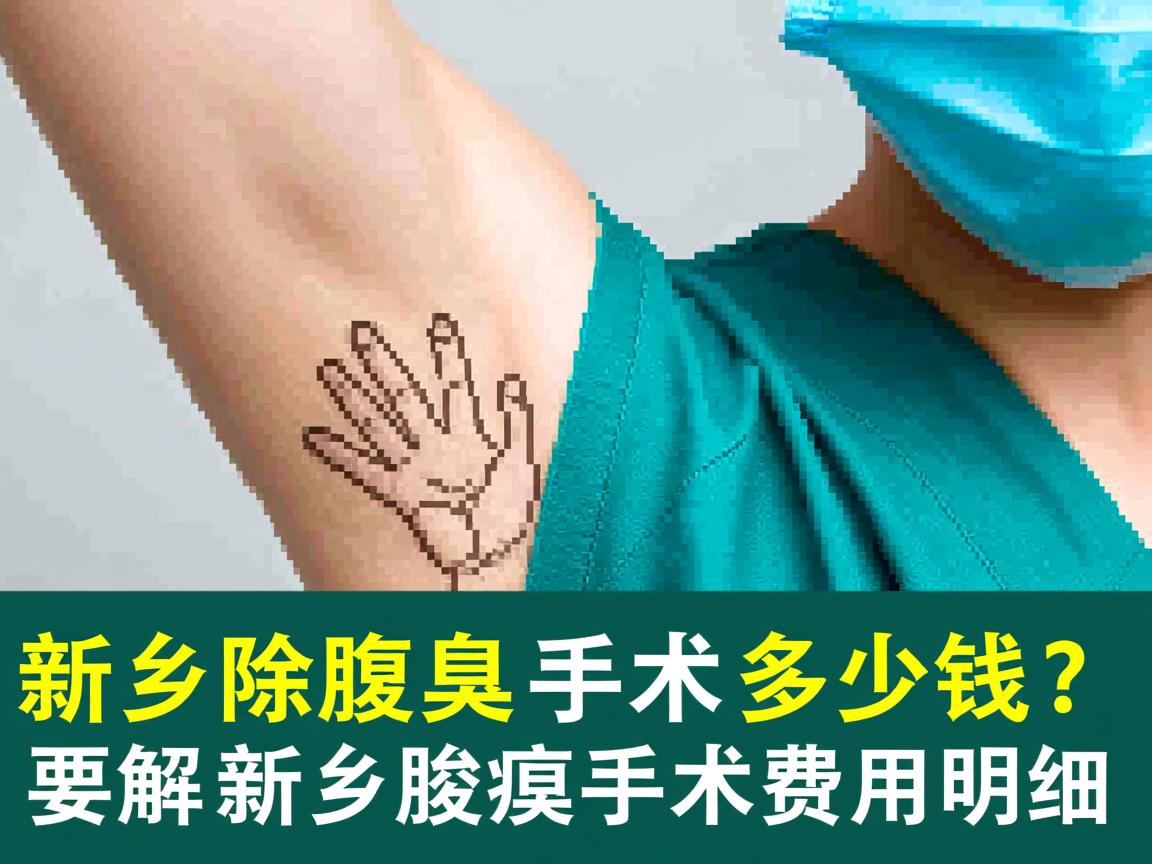 新乡除腋臭手术多少钱？解析新乡腋臭手术费用明细