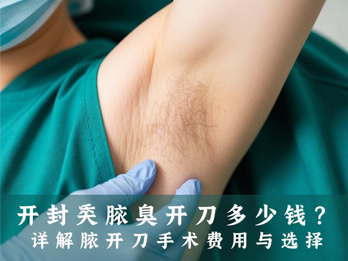 开封腋臭开刀多少钱?详解腋臭开刀手术费用与选择 开封腋臭开刀多少钱?详解腋臭开刀手术费用与选择