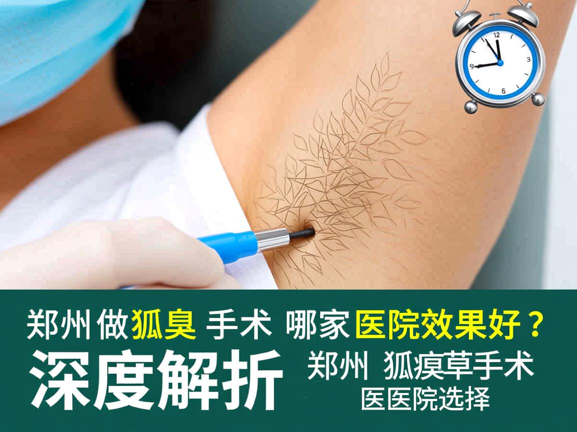 郑州做狐臭手术哪家医院效果好？深度解析郑州狐臭手术医院选择