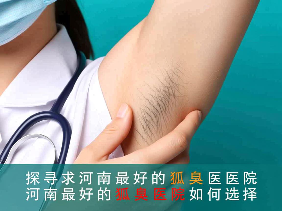 探寻河南最好的狐臭医院，河南最好的狐臭医院如何选择