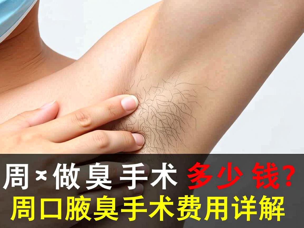 在周口做腋臭手术多少钱？周口腋臭手术费用详解