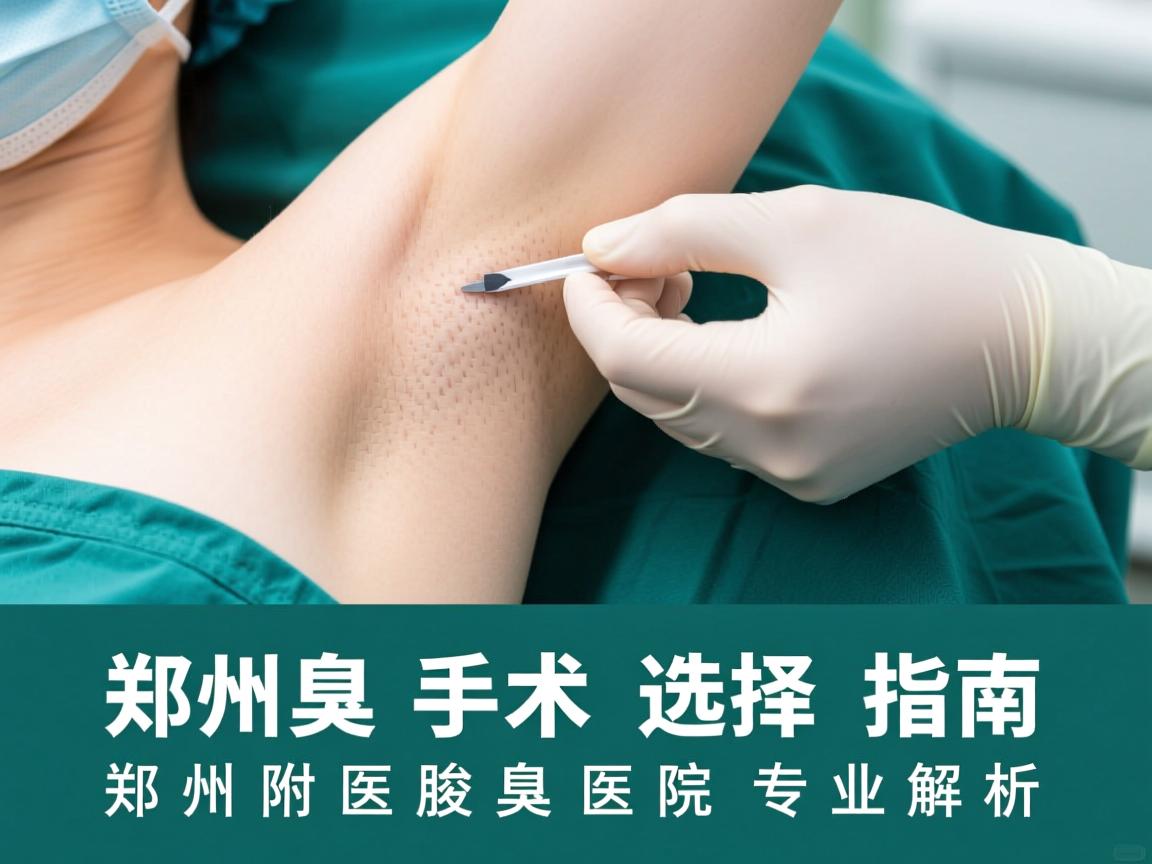 郑州腋臭手术选择指南,郑州附医腋臭医院专业解析 郑州腋臭手术选择指南,郑州附医腋臭医院专业解析