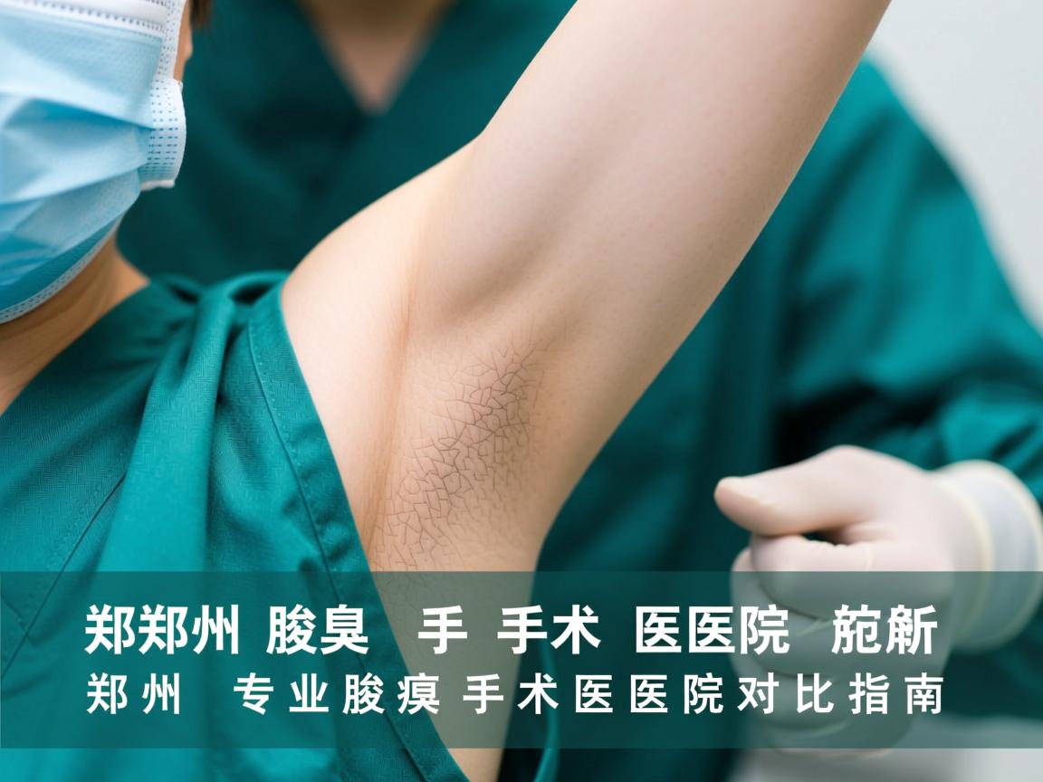 郑州腋臭手术医院解析，郑州专业腋臭手术医院对比指南