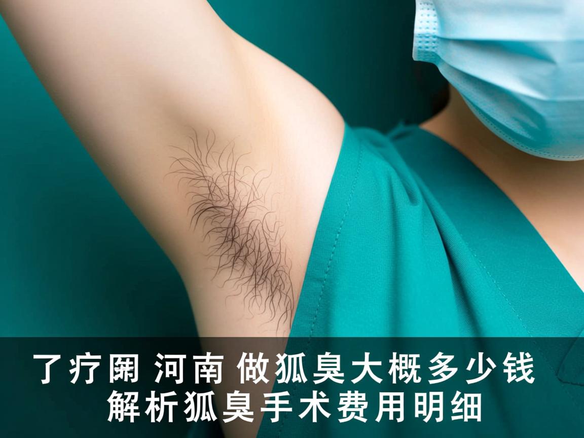 了解河南做狐臭大概多少钱 解析狐臭手术费用明细