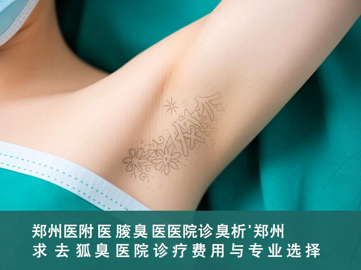 郑州附医腋臭医院解析，郑州去狐臭医院诊疗费用与专业选择