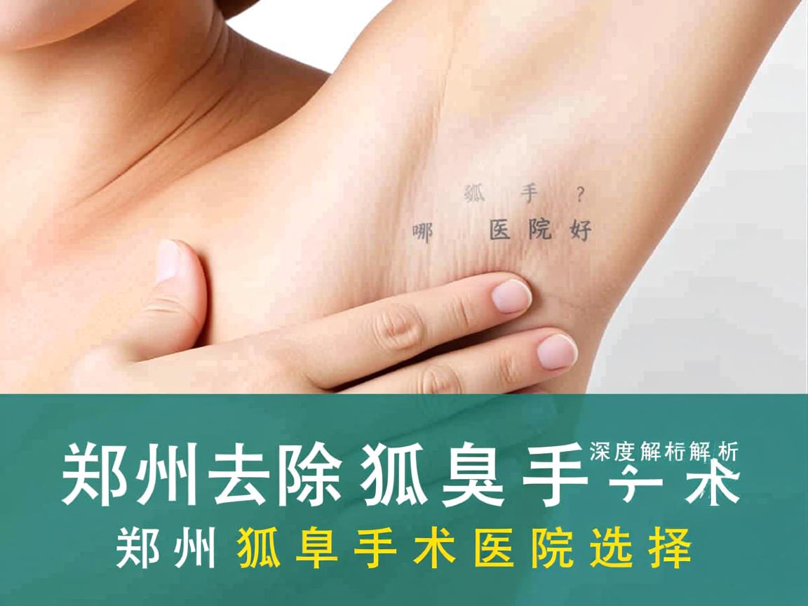 郑州去除狐臭手术哪家医院好？深度解析郑州狐臭手术医院选择
