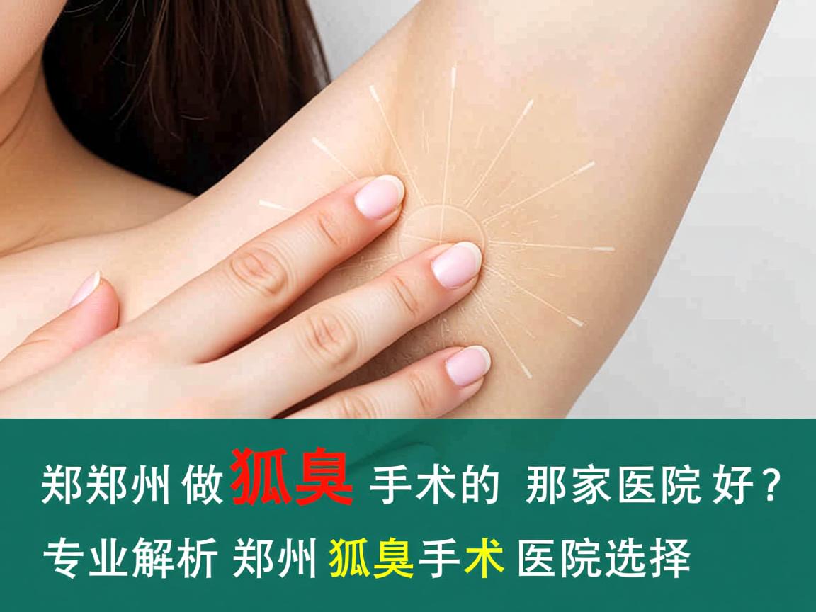 郑州做狐臭手术的那家医院好？专业解析郑州狐臭手术医院选择