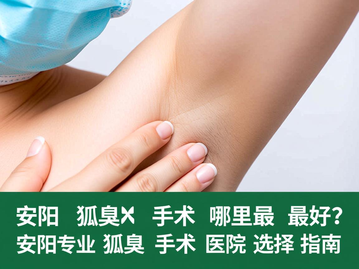 安阳狐臭手术哪里最好？安阳专业狐臭手术医院选择指南