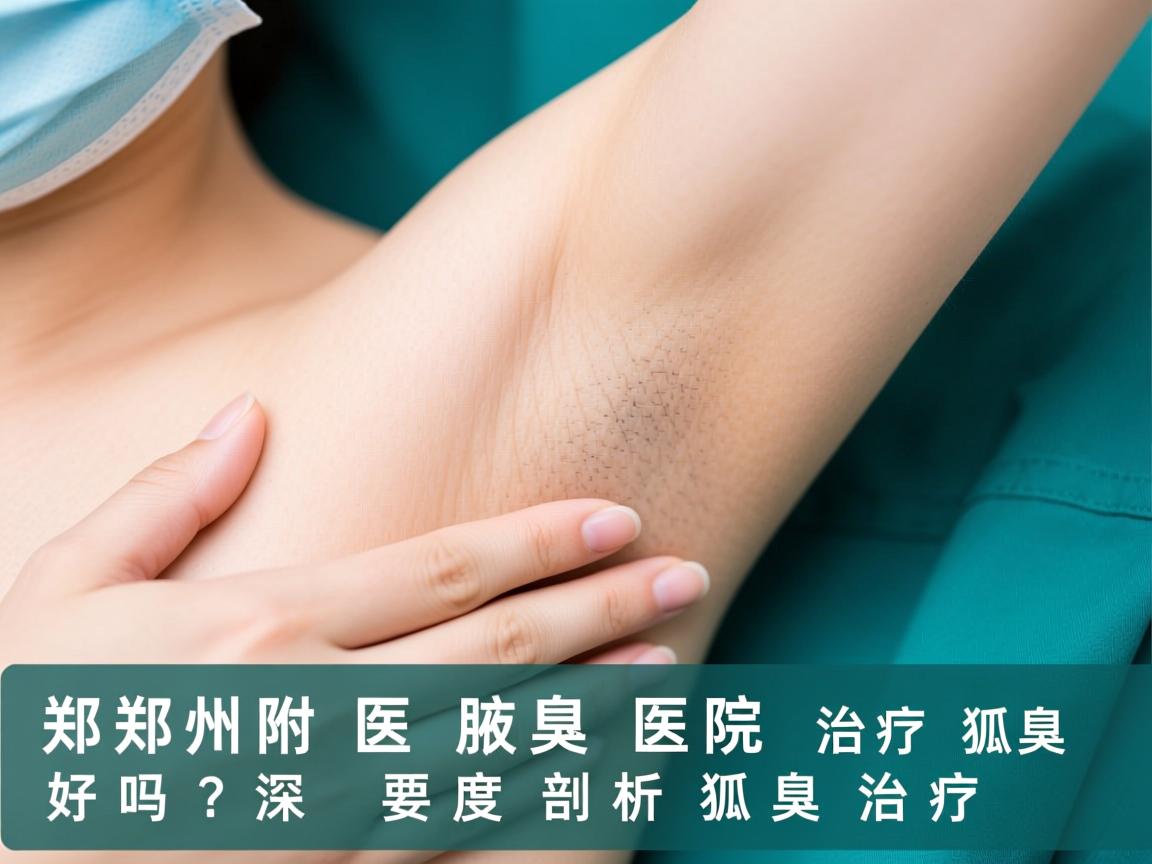 郑州附医腋臭医院解析，郑州附医治疗狐臭好吗？深度剖析狐臭治疗