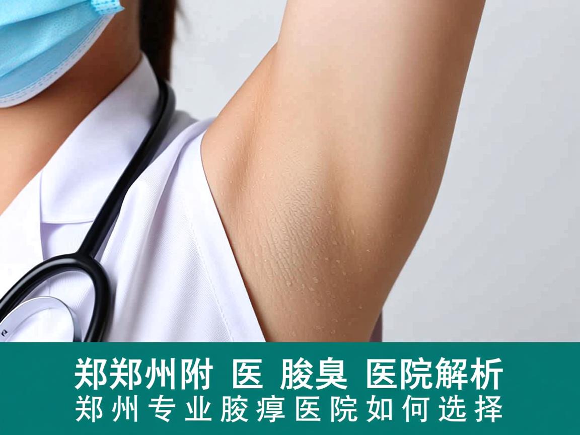 郑州附医腋臭医院解析，郑州专业腋臭医院如何选择