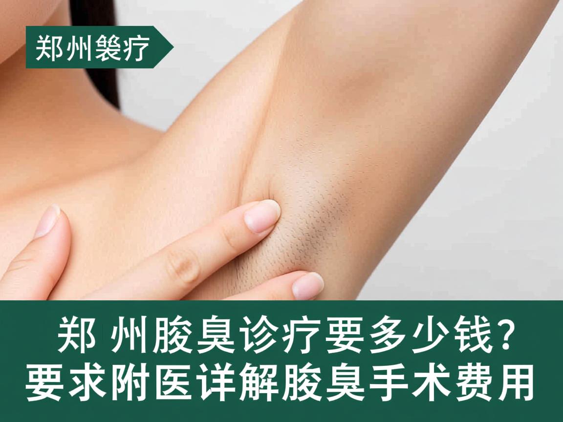 郑州腋臭诊疗要多少钱?郑州附医详解腋臭手术费用 郑州腋臭诊疗要多少钱?郑州附医详解腋臭手术费用