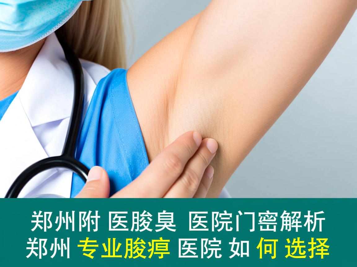 郑州附医腋臭医院解析，郑州专业腋臭医院如何选择
