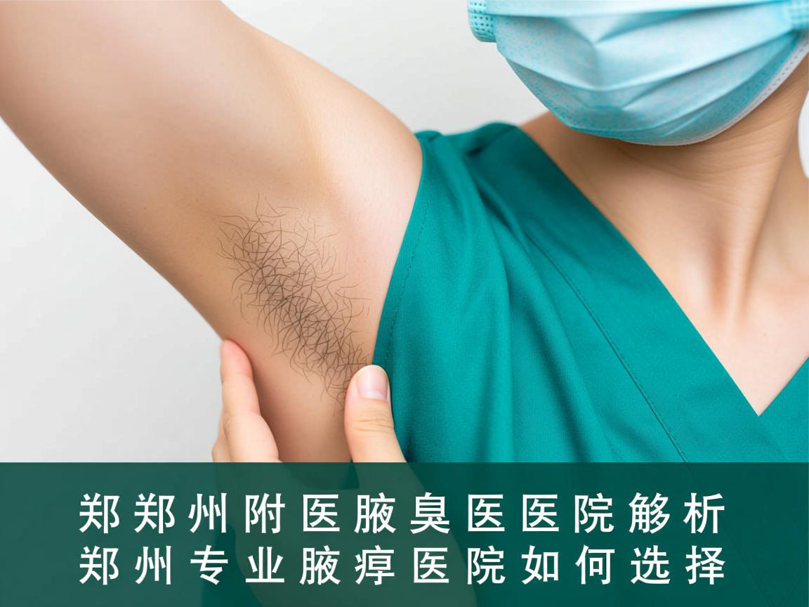 郑州附医腋臭医院解析，郑州专业腋臭医院如何选择