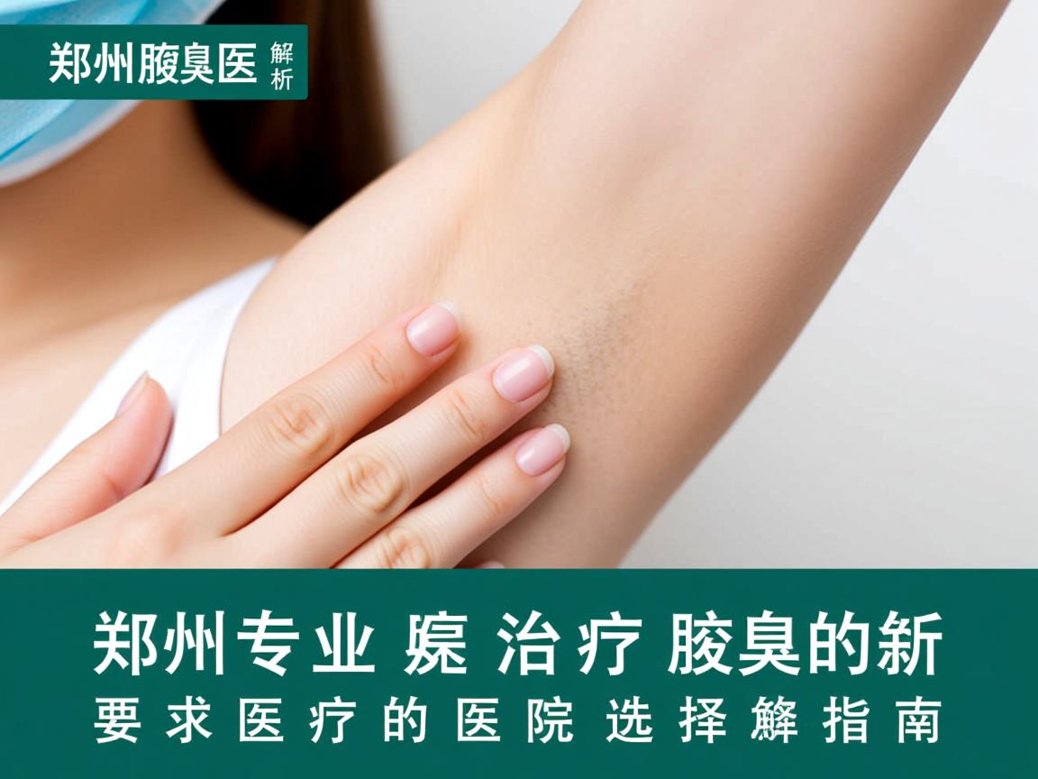 郑州附医腋臭医院解析,郑州专业治疗腋臭的医院选择指南 郑州附医腋臭医院解析,郑州专业治疗腋臭的医院选择指南