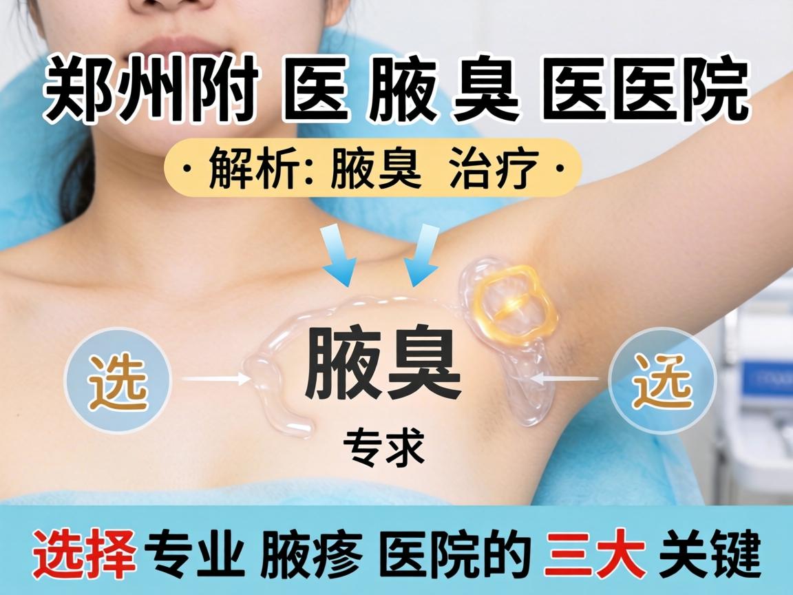 郑州附医腋臭医院解析腋臭治疗,选择专业腋臭医院的三大关键 郑州附医腋臭医院解析腋臭治疗,选择专业腋臭医院的三大关键