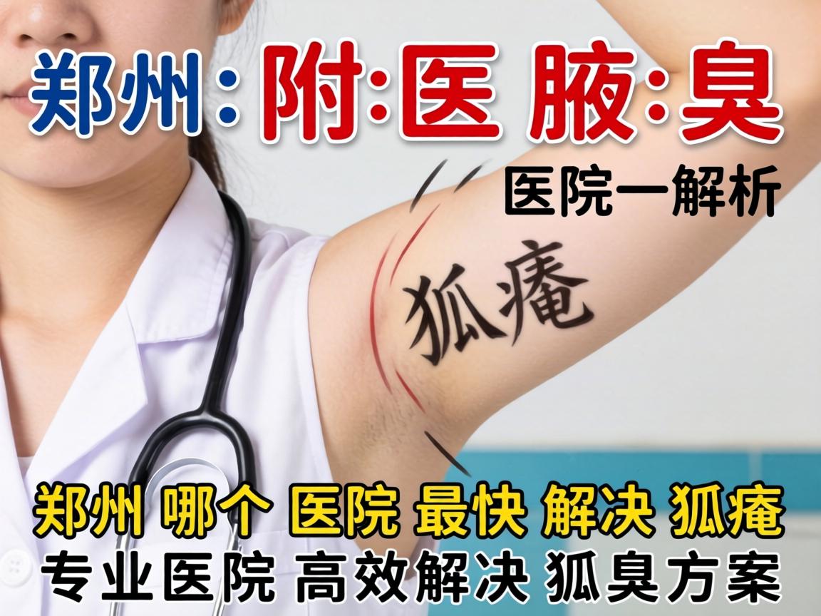 郑州附医腋臭医院解析，郑州哪个医院最快解决狐臭，专业医院高效解决狐臭方案