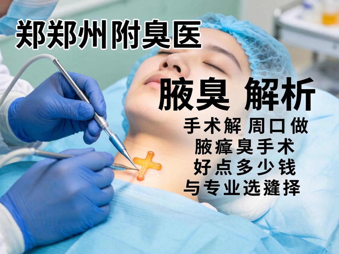 郑州附医腋臭手术解析,周口做腋臭手术好点多少钱与专业选择 郑州附医腋臭手术解析,周口做腋臭手术好点多少钱与专业选择