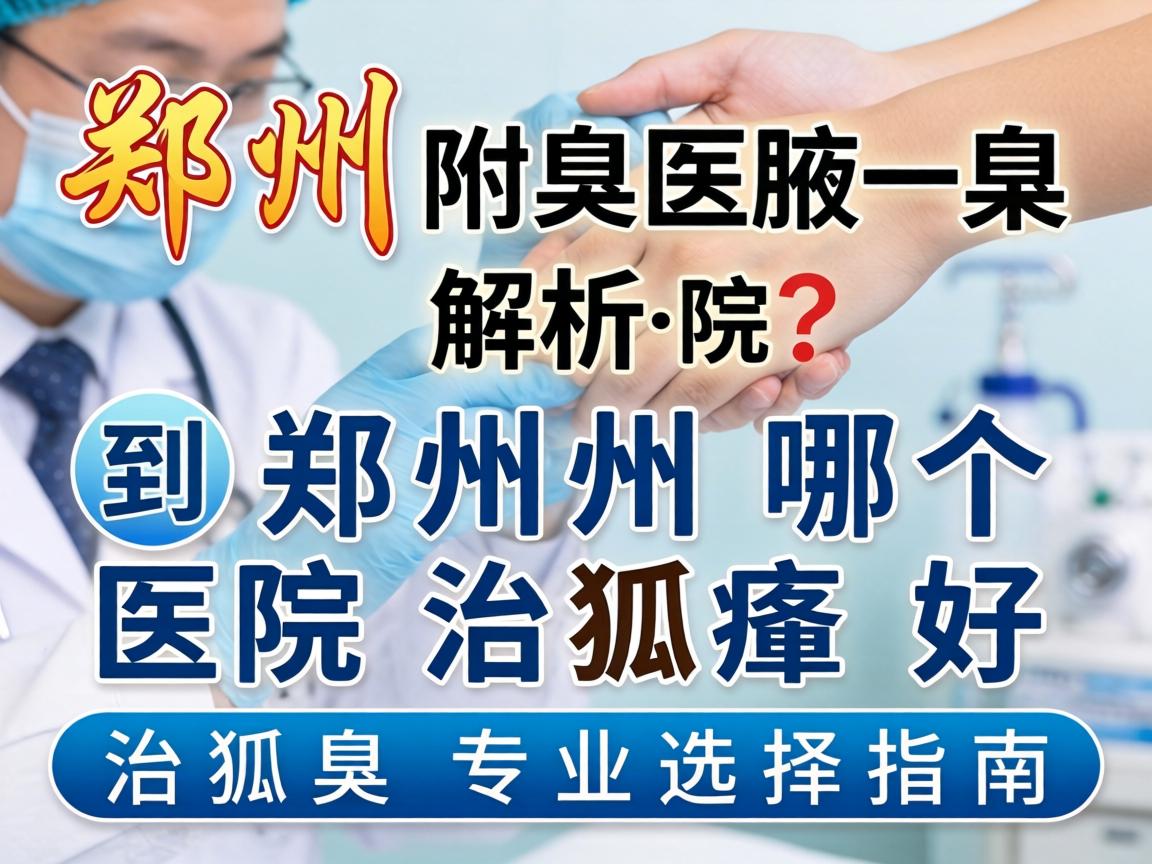 郑州附医腋臭医院解析,到郑州哪个医院治狐臭好,治狐臭专业选择指南 郑州附医腋臭医院解析,到郑州哪个医院治狐臭好,治狐臭专业选择指南