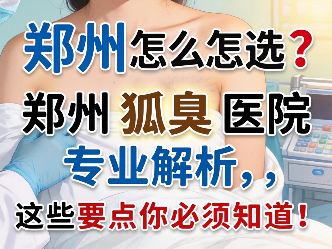 郑州狐臭医院怎么选？郑州狐臭医院专业解析，这些要点你必须知道！