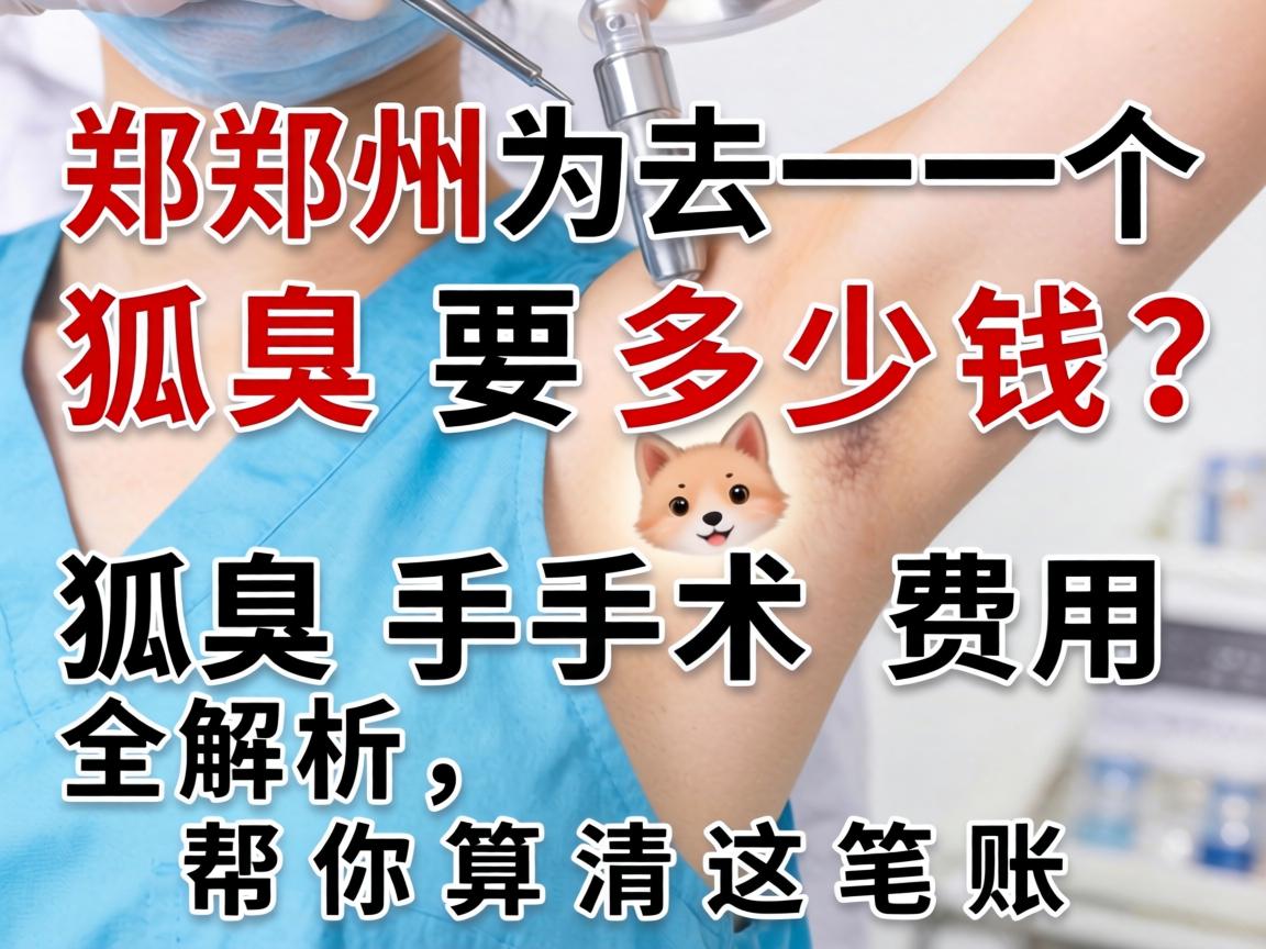 郑州去一个狐臭要多少钱?狐臭手术费用全解析,帮你算清这笔账 郑州去一个狐臭要多少钱?狐臭手术费用全解析,帮你算清这笔账