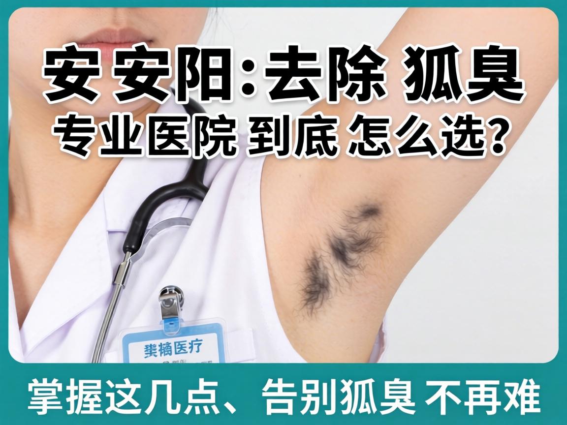 安阳去除狐臭，专业医院到底怎么选？掌握这几点，告别狐臭不再难