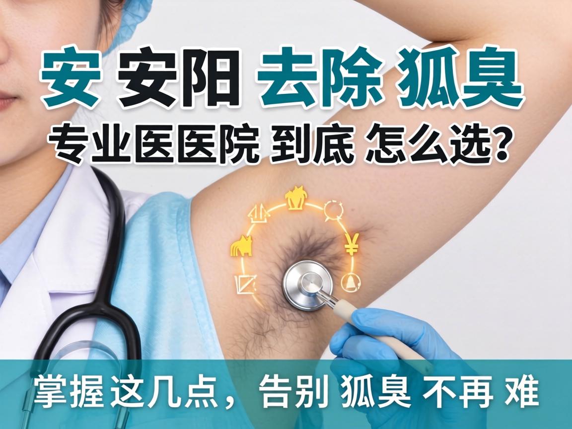 安阳去除狐臭，专业医院到底怎么选？掌握这几点，告别狐臭不再难