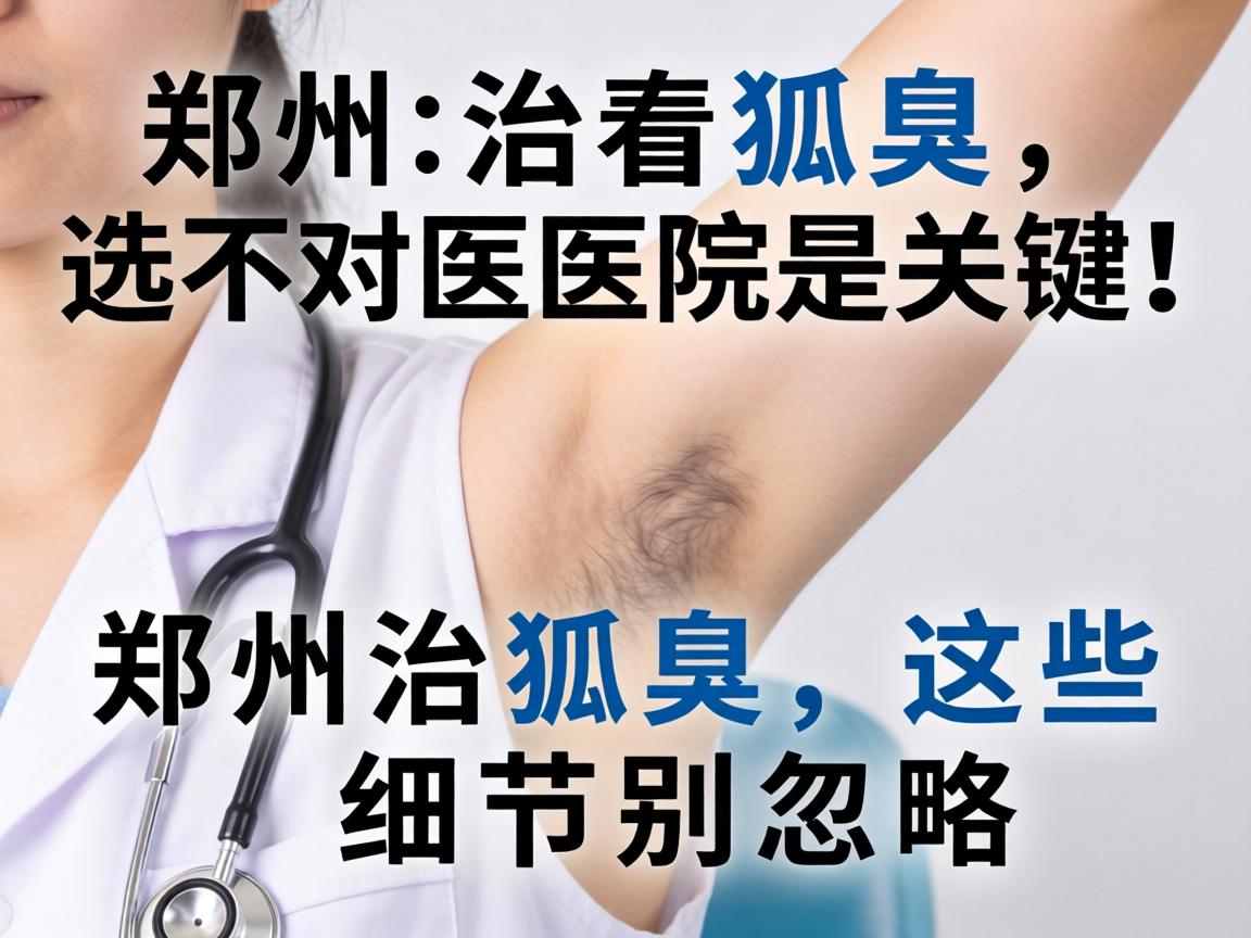郑州治狐臭，选对医院是关键！郑州治狐臭，这些细节别忽略