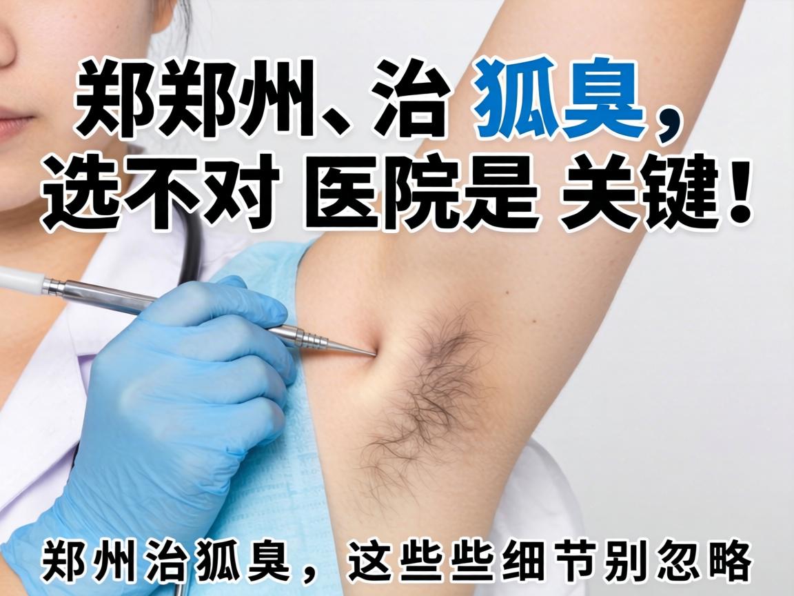 郑州治狐臭，选对医院是关键！郑州治狐臭，这些细节别忽略