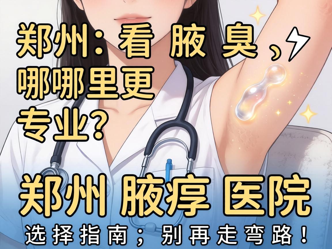郑州看腋臭，哪里更专业？郑州腋臭医院选择指南，别再走弯路！