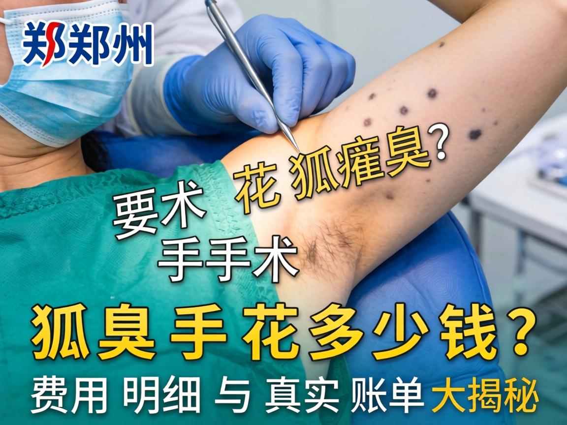 郑州狐臭手术要花多少钱?狐臭手术费用明细与真实账单大揭秘 郑州狐臭手术要花多少钱?狐臭手术费用明细与真实账单大揭秘