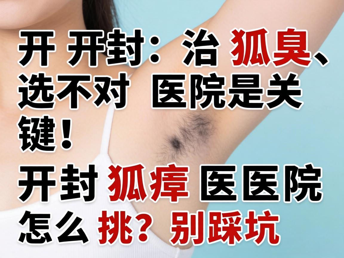 开封治狐臭，选对医院是关键！开封狐臭医院怎么挑？别踩坑