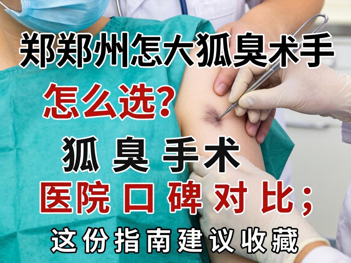 郑州狐臭手术怎么选?狐臭手术医院口碑对比,这份指南建议收藏 郑州狐臭手术怎么选?狐臭手术医院口碑对比,这份指南建议收藏