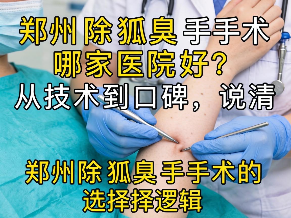 郑州除狐臭手术哪家医院好?从技术到口碑,说清郑州除狐臭手术的选择逻辑 郑州除狐臭手术哪家医院好?从技术到口碑,说清郑州除狐臭手术的选择逻辑