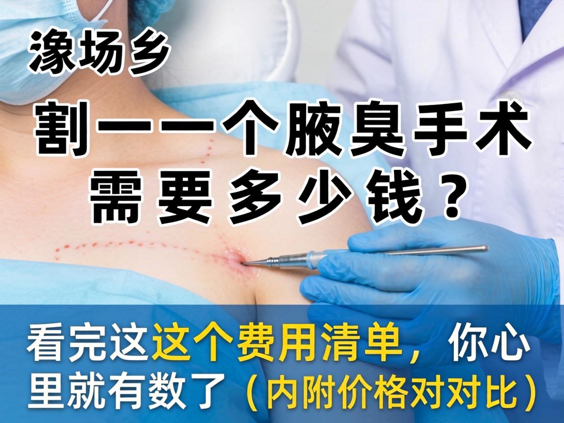在新乡割一个腋臭手术需要多少钱?看完这个费用清单,你心里就有数了(内附价格对比) 在新乡割一个腋臭手术需要多少钱?看完这个费用清单,你心里就有数了(内附价格对比)