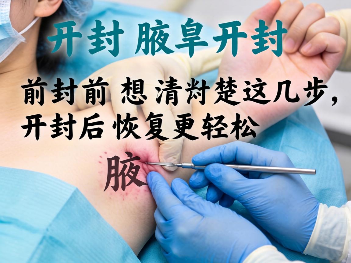 腋臭手术开封,开封前想清楚这几步,开封后恢复更轻松 腋臭手术开封,开封前想清楚这几步,开封后恢复更轻松